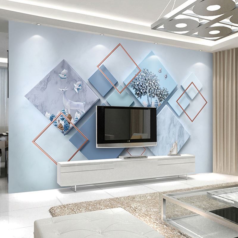 宿巢墙纸/墙布 电视背景墙5d立体墙纸客厅沙壁纸壁画简约现代影视背景