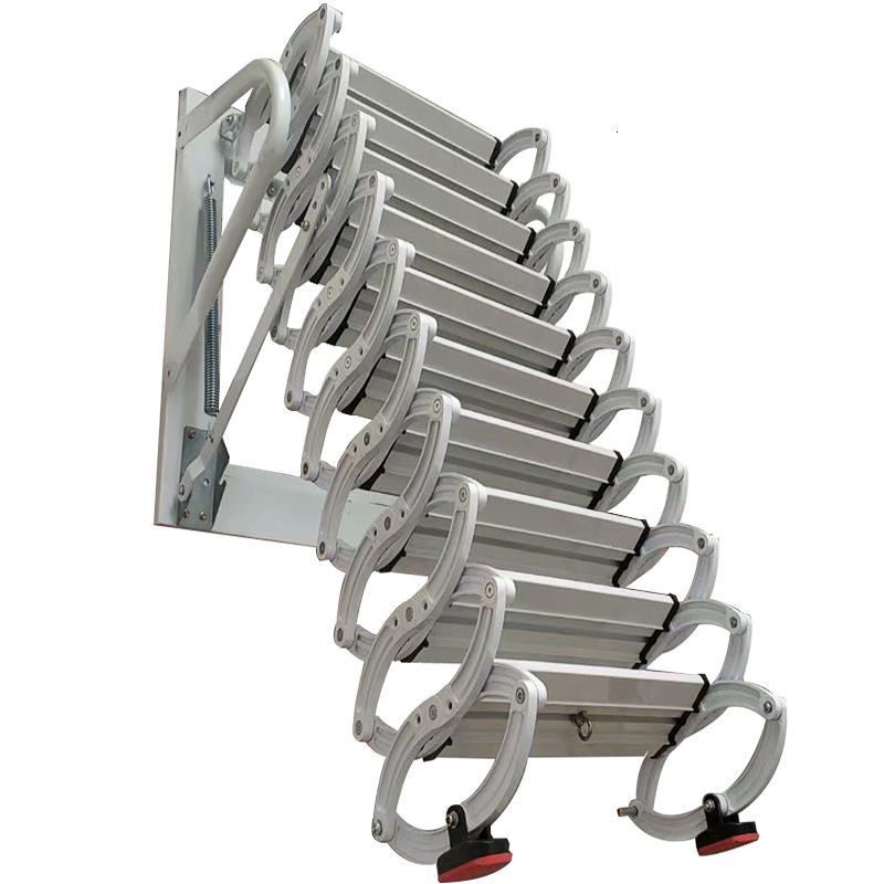 伸缩阁楼家用室内外复式平台壁挂式折叠隐形升降 楼梯