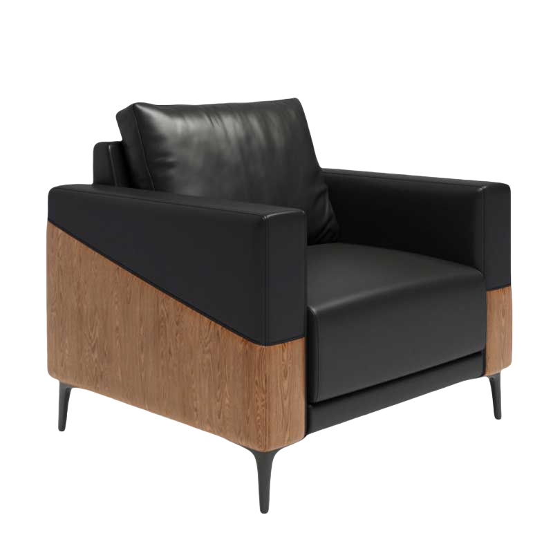 铭思达办公室沙发单人位张高清大图