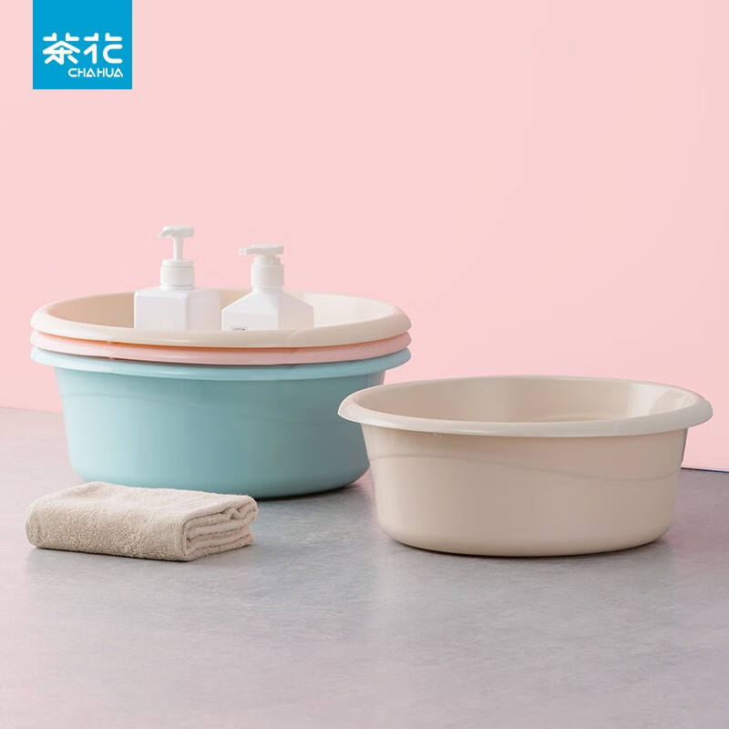 茶花(CHAHUA) 03371K 33cm 塑料 盆 (计价单位:个) 粉色