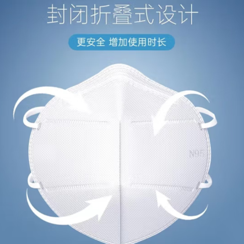 康鑫祥N95医用防护口罩-(无菌/挂耳/折叠式/独立包装)25只/盒
