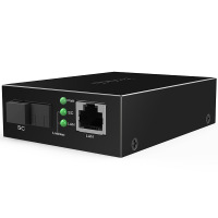 腾达(Tenda)TFC100A 百兆单模单纤光纤收发器光电转换器