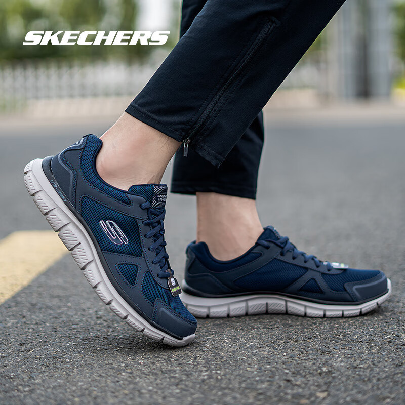 斯凯奇skechers男鞋黑武士运动鞋夏季网面透气减震跑步鞋男跑鞋52631
