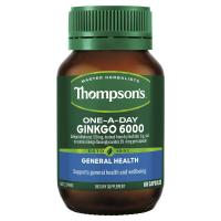 新西兰直邮 汤普森 Thompson''s 银杏精华胶囊 含量6000mg 60粒 男性前列保护康护锯棕榈番茄红素