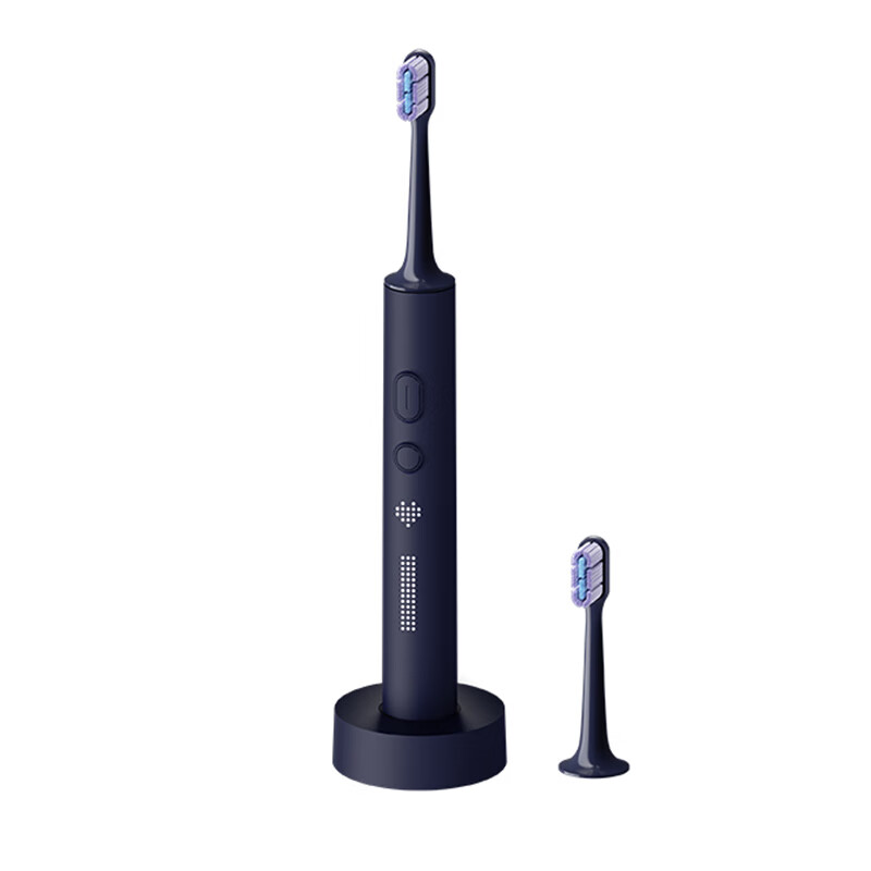 小米米家电动牙刷 软毛超声波 T700宝蓝黑