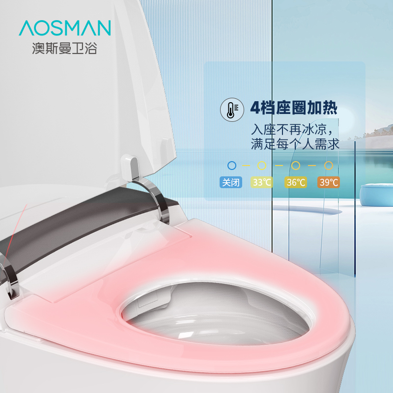 澳斯曼卫浴(AOSMAN)全功能家用坐便器停电可冲水即热式智能马桶G9-D