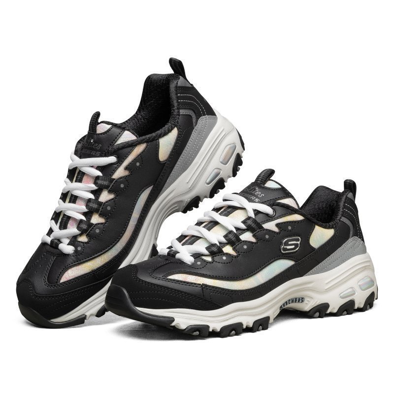 skechers斯凯奇女士休闲运动鞋复古厚底户外老爹鞋熊猫鞋149240