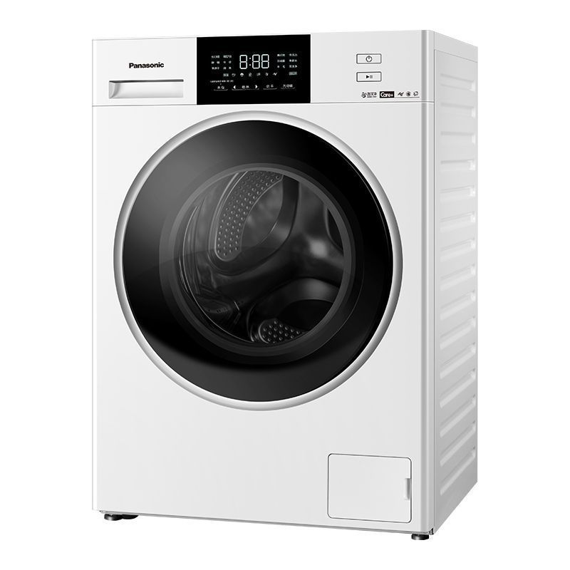 松下白月光洗衣机家用全自动滚筒白色洗衣机烘干机一体机 ND1A5