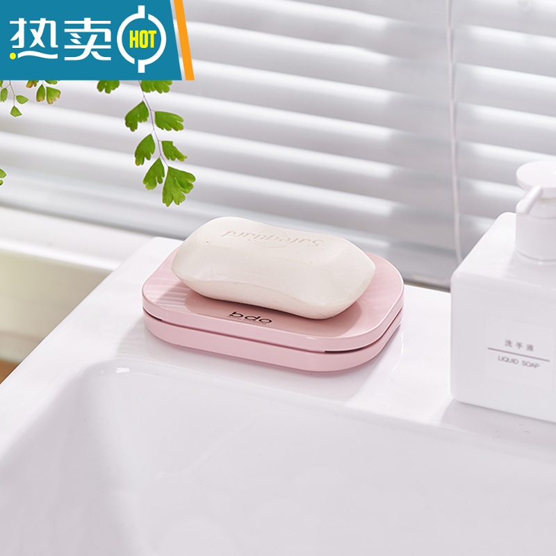 敬平欧式皂托香皂盒肥皂手工皂盒个性创意沥水卫生间可爱肥皂盒 白色高清大图