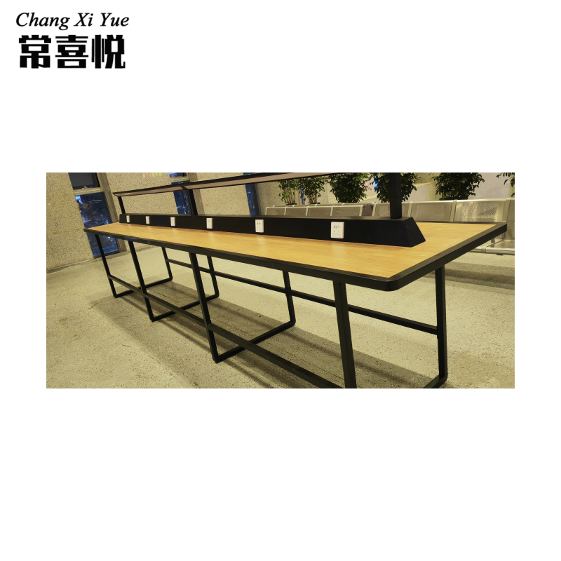 常喜悦 充电吧台桌 休闲区充电桌 钢制架桌 按照米计价 CXY-Z070956高清大图