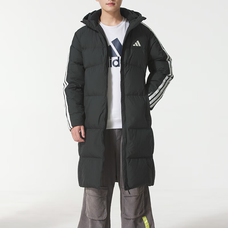 阿迪达斯(adidas)男子新款户外运动休闲连帽羽绒服外套KC2498 ZP