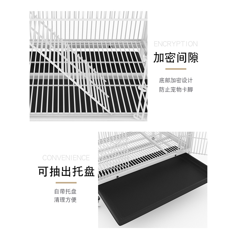魔王加密金花三层别墅龙猫鼠蜜袋鼯大号鸟笼貂笼用品_323高清大图