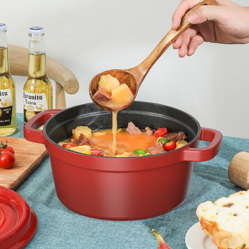 康巴赫 溢彩珐琅铸铁汤锅 LPB-YT22B高清大图