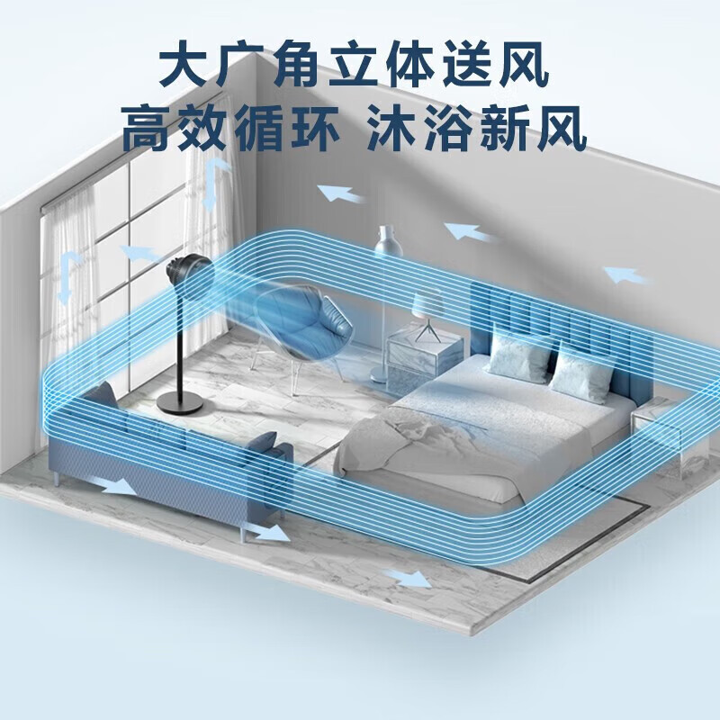 美的(Midea)电风扇家用轻音节能空气循环扇大风量落地扇可拆洗台地两用电风扇摇头宿舍电扇台式桌面风扇 FGA24UM高清大图