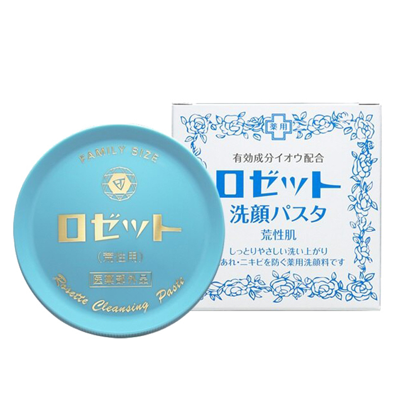 ROSETTE 露姬婷 诗留美屋 抗痘保湿按压式洁面膏 90克 淡蓝 洁面膏洗面奶 洁面乳 90克/盒 日本原装进口高清大图