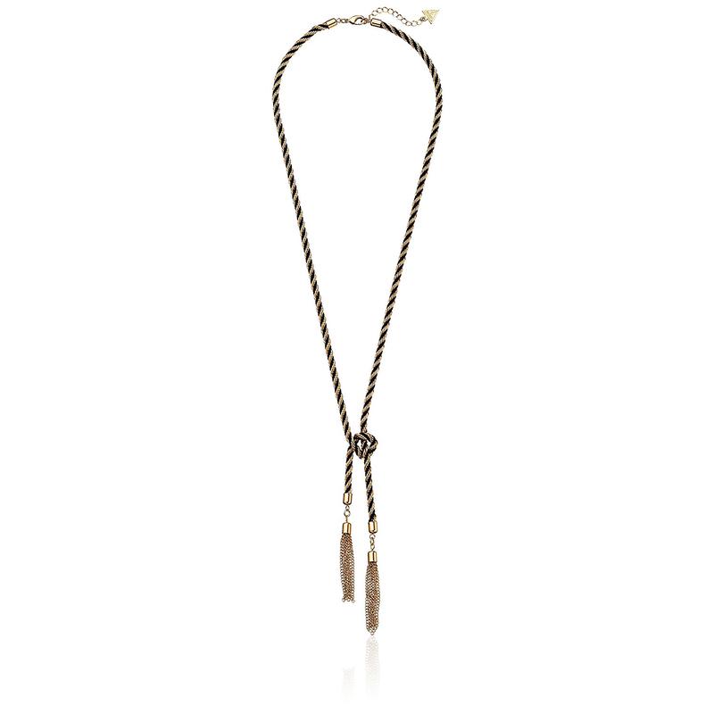 GUESS女士Y字绳链流苏项链金属材质百搭时尚潮款