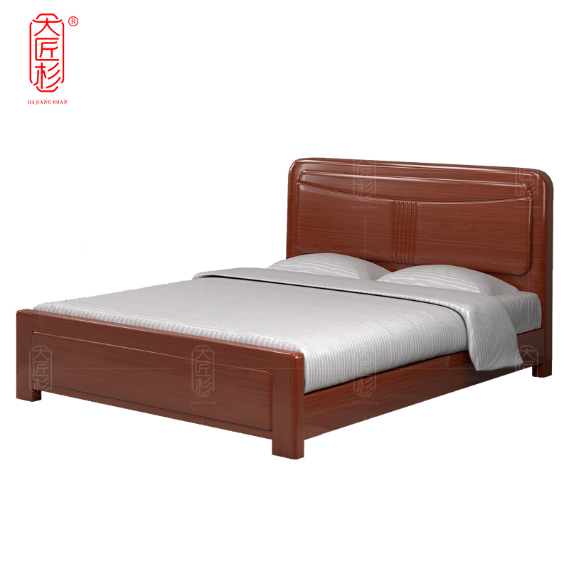 大匠杉 实木床宿舍床 2000*1800mmDCT218高清大图