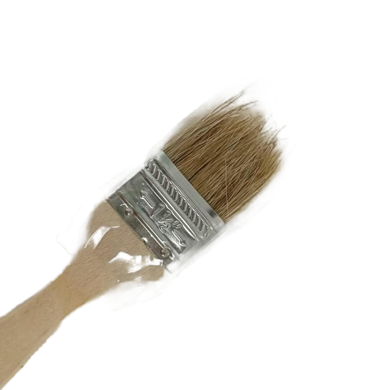 启盟猪鬃油漆刷猪毛刷子加厚1.5寸QM-80081\把高清大图