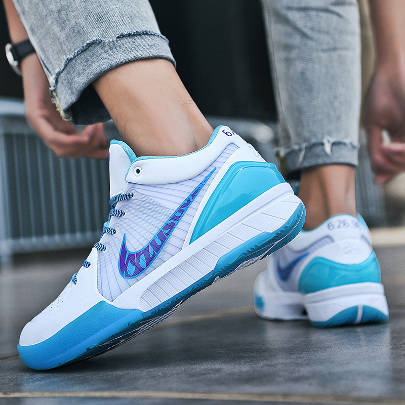 科比4代篮球鞋实战黑曼巴选秀日aj男鞋12运动鞋耐磨战靴及时行乐视频