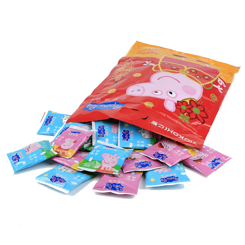 小猪佩奇PeppaPig团团圆圆牛奶曲奇饼干大礼袋468克/袋