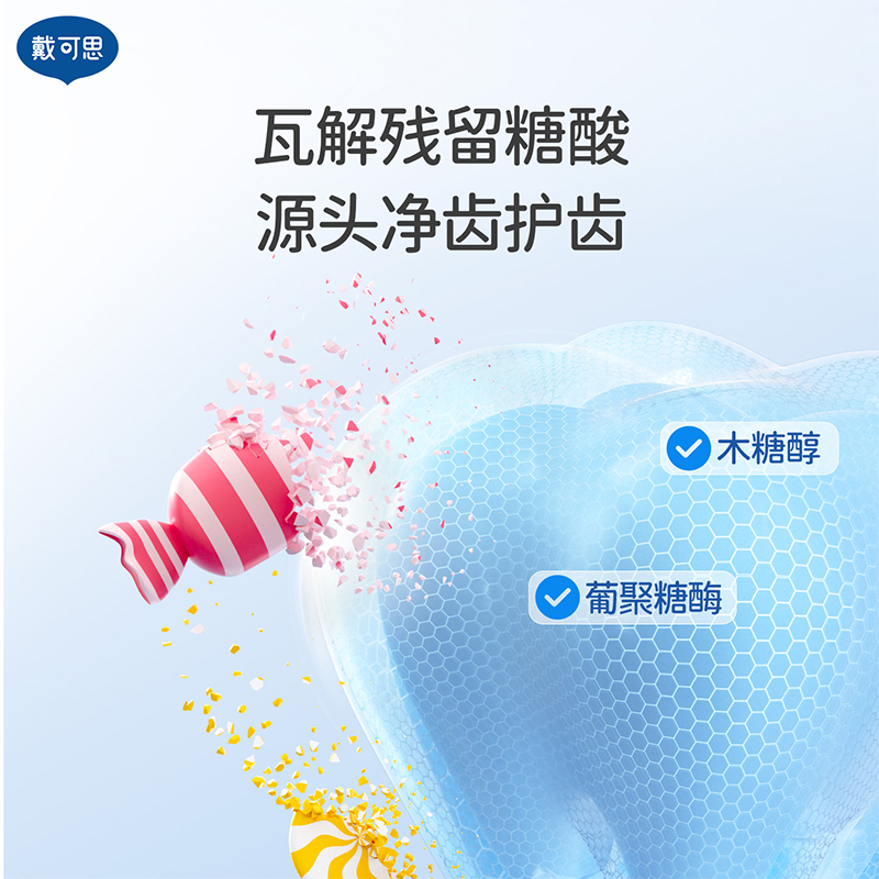戴可思西柚味牙膏50g(3岁以上)戴可思儿童健齿牙膏FX6971134531248高清大图