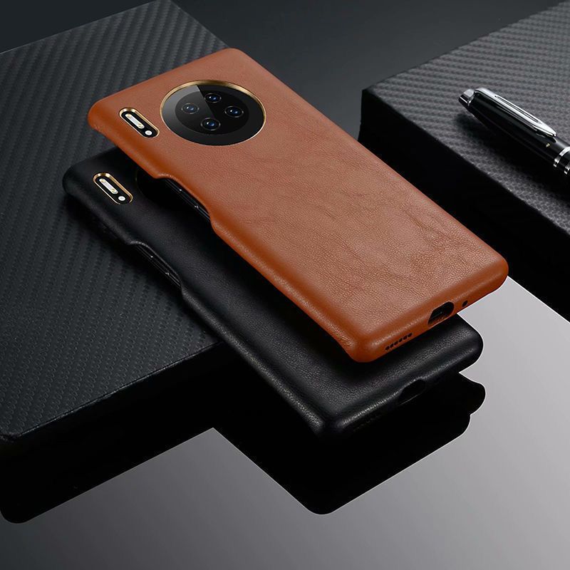 pro高档皮套mate30保护套 暗夜绿 华为mate30