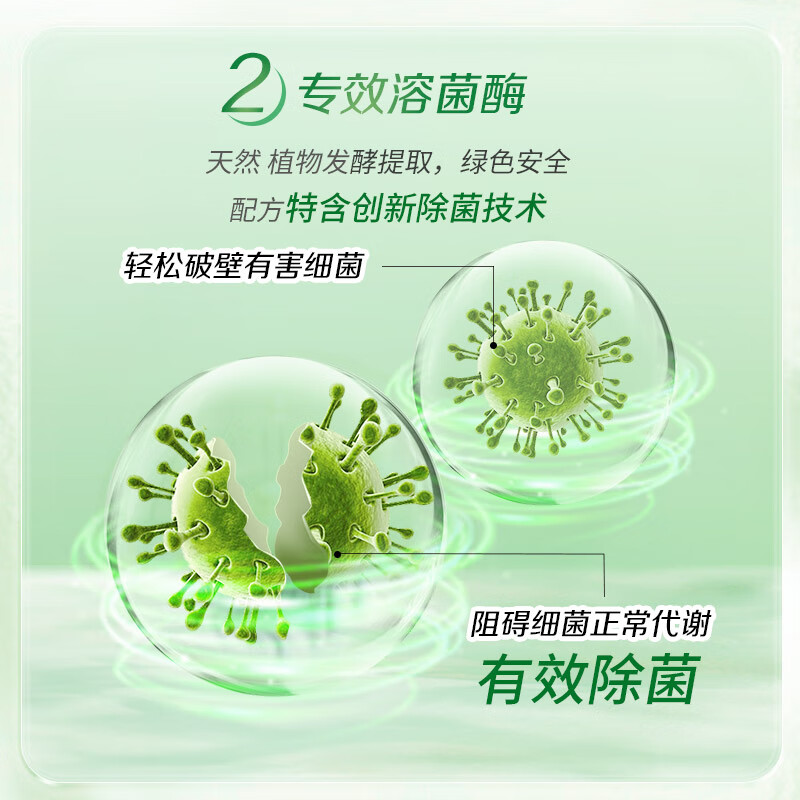立白卫仕衣物除菌液（清翠茶园）1.5L/瓶高清大图