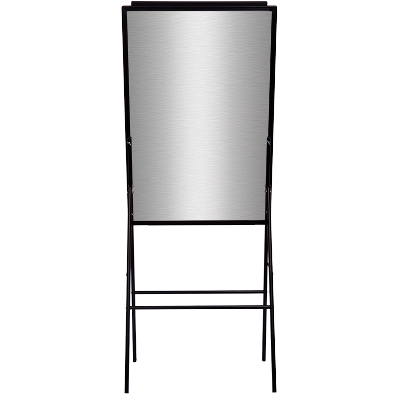 得力(deli)7890A 60*90cm A型架带架夹纸磁性白板 办公会议白板 海报展示架(带宽纸夹)写字留言板 白板
