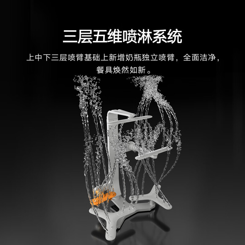 米家小米台式洗碗机6套S10超薄机身可视化洗消一体 105℃热风烘干 智能识污 APP操控QMDW0601M