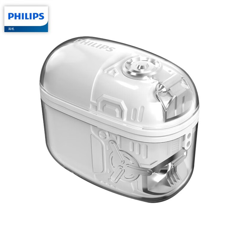 飞利浦(PHILIPS)真无线蓝牙耳机佩戴舒适不入耳音乐运动耳机苹果安卓通用TAT1168 白色