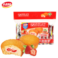 【满99减30】达利园 糕点 草莓派 500g 早餐面包小零食点心休闲食品