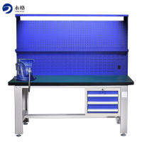 永格厂家直销实训台防静电操作台工作台检验工作桌重型装配钳工台实验台
