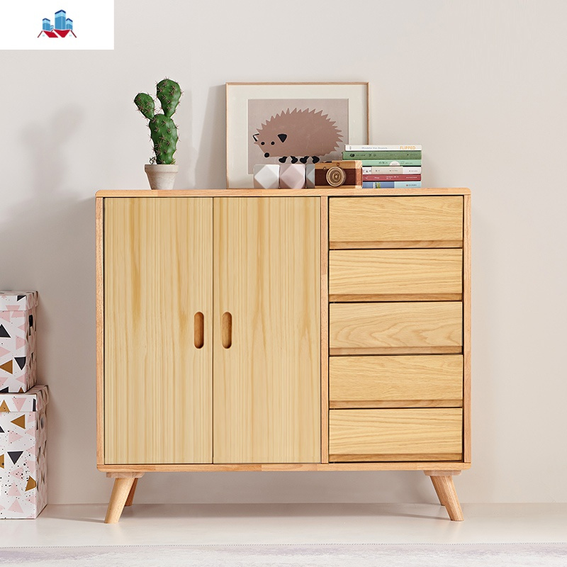 北欧储物收纳柜子五六斗柜带木柜子杂物柜矮柜卧室客厅电视边柜泰空仓