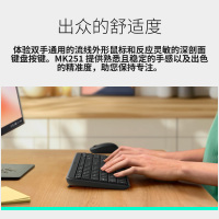 罗技MK251无线蓝牙键鼠套装家用办公笔记本M196鼠标M251键盘
