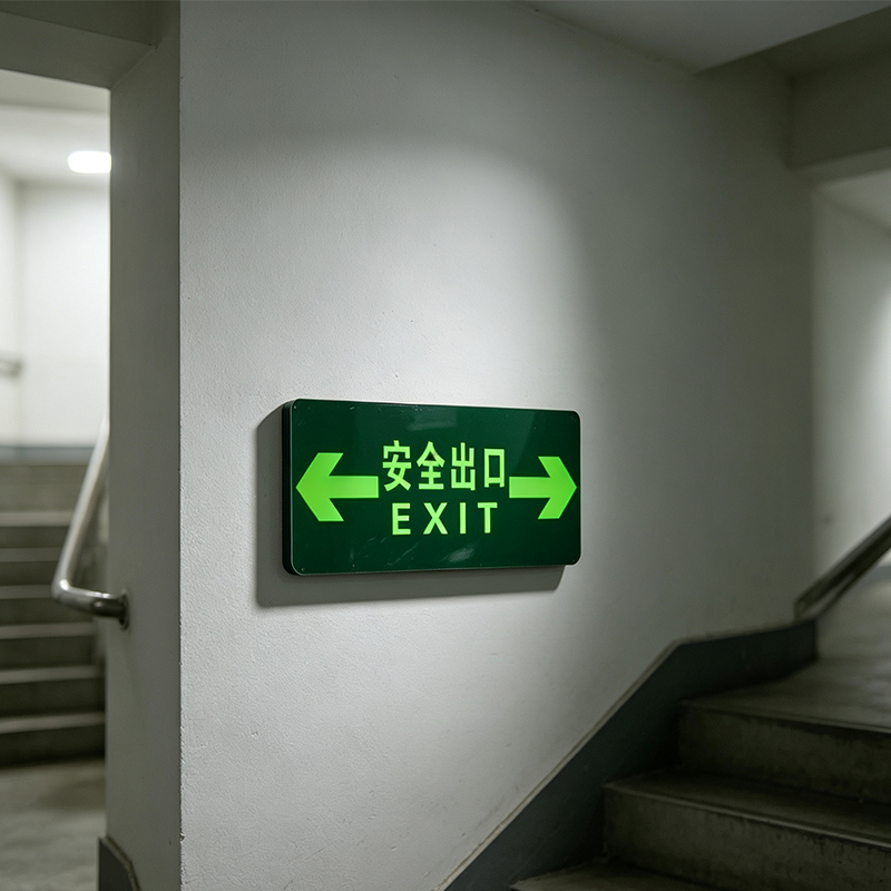 安虎 逃生警示牌 双向地贴 个高清大图