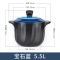 雅诚德 砂锅炖锅家用燃气汤锅陶瓷煲明火耐高温大砂锅双盖瓦罐汤煲石锅礼盒 5.5L宝石蓝