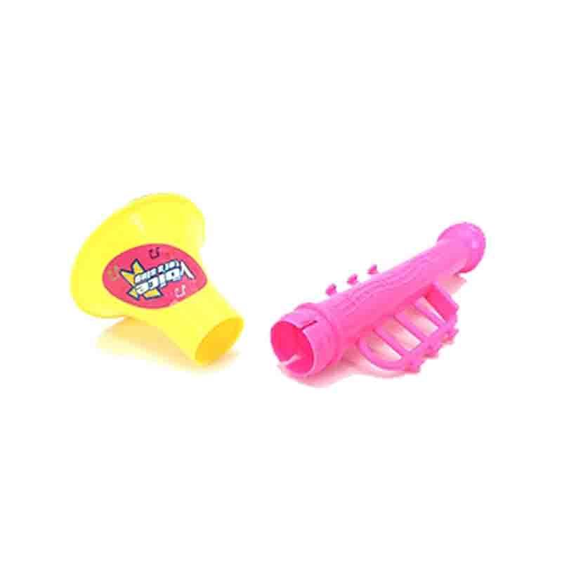 一套5个KID’S HOME TOYS 23389儿童小玩具可吹的双节小喇叭宝宝卡通塑料迷你喇叭吹乐器小礼物