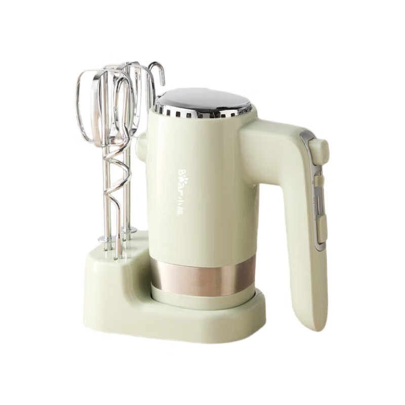 小熊 DDQ-B02L1 打蛋器 电动打蛋器家用 奶油奶盖打发器迷你 十档 绿色