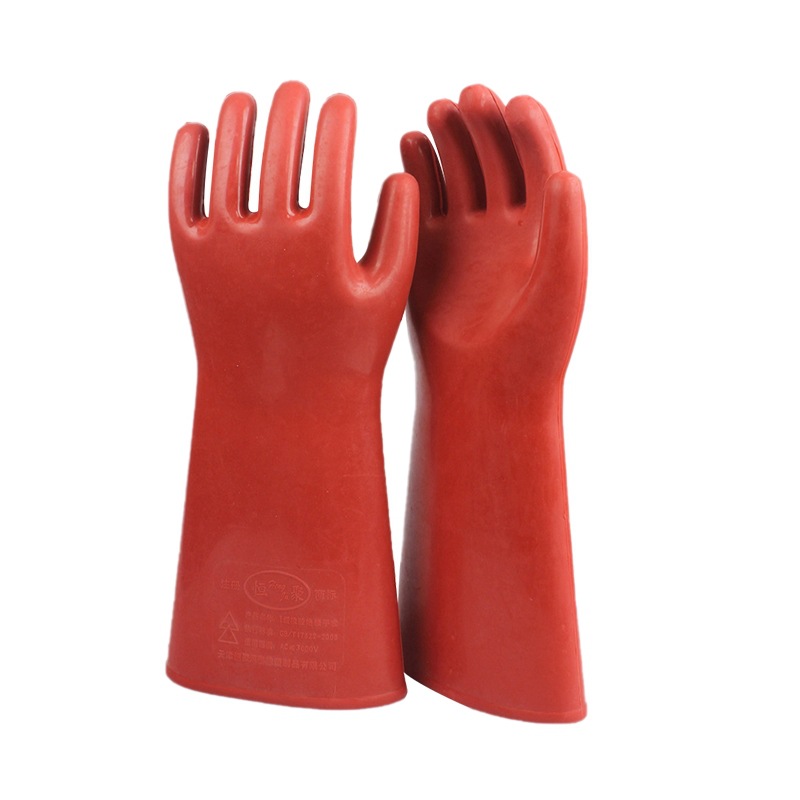 迅众 12KV高压绝缘手套劳保手套带电作业手部防护电力高压作业检修绝缘手套 12KV掌型款