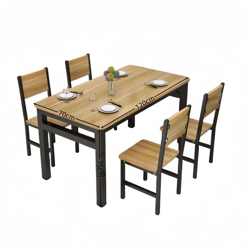 攸形餐桌120*70*75cm+4椅套图片