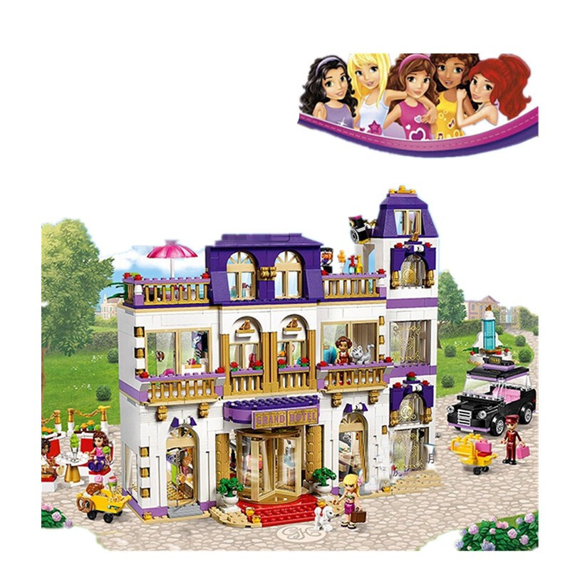 兼容乐高女孩积木树屋游乐园公主房子系列61012岁城市别墅拼装玩具