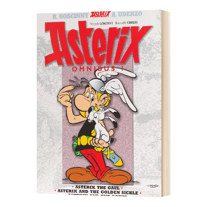 高卢英雄历险记7-9 [正版]英文原版 Asterix Asterix Omnibus 1 高卢英雄历险记1-3 合订本