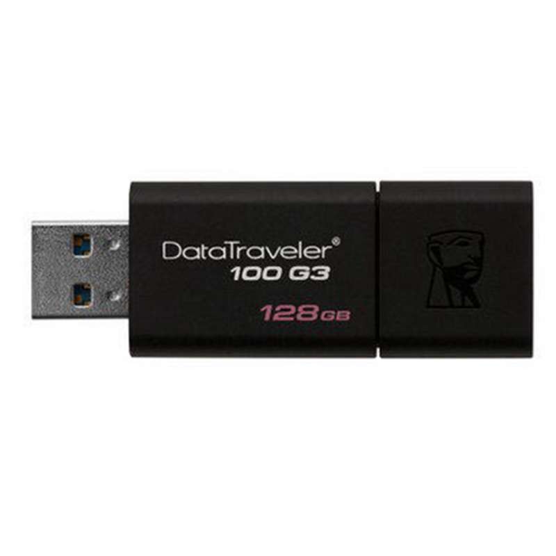 [免邮]金士顿(Kingston) DT100G3 128GB优盘 USB3.0黑色U盘