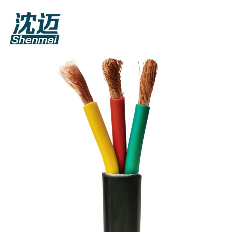 沈迈 铜芯软电线 ZC-VVR-0.6/1kV-3*16平方 1米高清大图