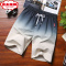 SHANCHAO工装短裤男士夏天潮流宽松中裤子潮牌ins夏季休闲运动沙滩五分裤休闲裤