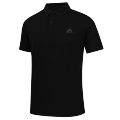 361°翻领T恤男夏季新款速干透气运动POLO衫男士纯色休闲短袖652524102V XL 超级黑