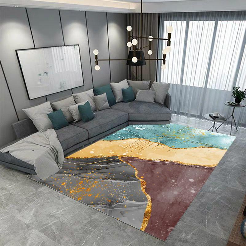 美帮汇现代简约欧式客厅地毯卧室防滑满铺地垫风床边家用茶几毯 璀璨人生 180CM×250CM【无螨工艺耐磨易打理款】