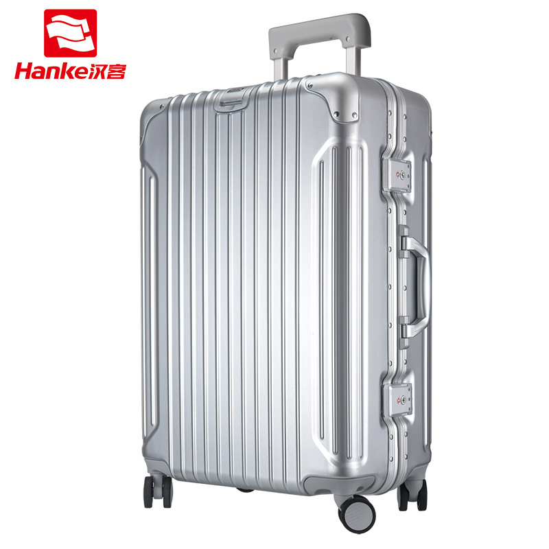汉客铝框拉杆箱万向轮小型旅行箱20寸男皮箱28寸合金箱子行李箱女24寸