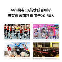 索爱(soaiy)A89WM 12英寸广场舞音响大功率低音炮移动户外K歌蓝牙拉杆麦克风音箱扩音器无线话筒摆摊喇叭