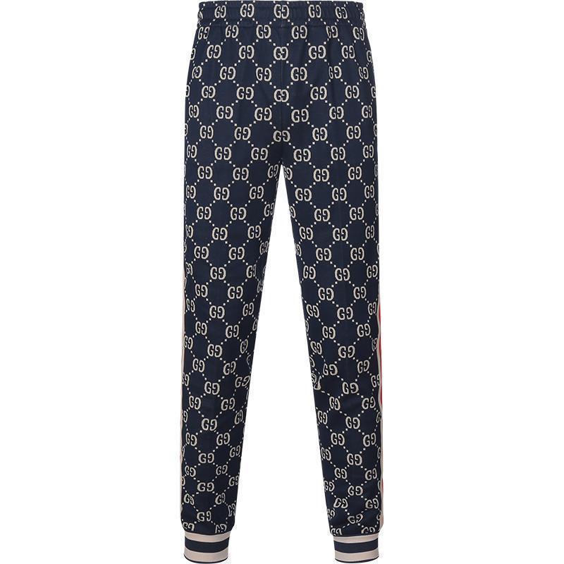 古驰 gucci 男士棉质运动休闲裤长裤卫裤慢跑裤496920 x9v05